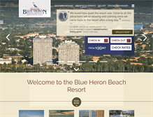 Tablet Screenshot of blueheronbeachresort.com